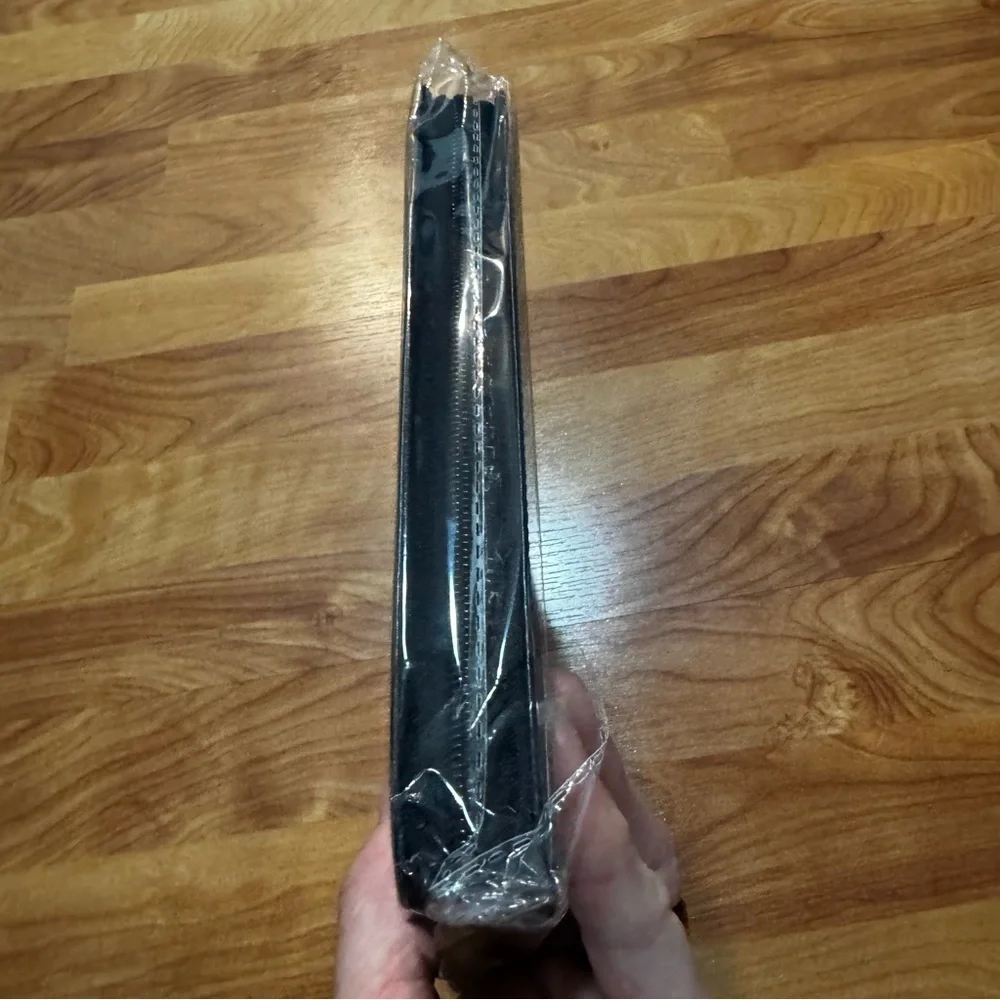 Classic Faux Leather Journal Be Strong Josh. 1:9 Black Zip Notebook Brand New
